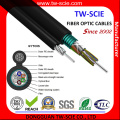 Gytc8s Self-Support Figure 8 Blindado 6 Core Cable de fibra óptica